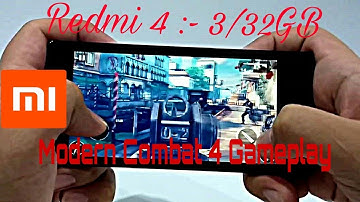 Xiaomi Redmi 4 Gaming Performance | Modern Combat 4 |