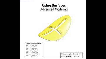 Solidworks Tutorials Using surfaces advanced modeling