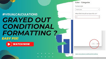 Unable to Use Conditional Formatting in Power BI Visual Calculations? Watch This! | MiTutorials