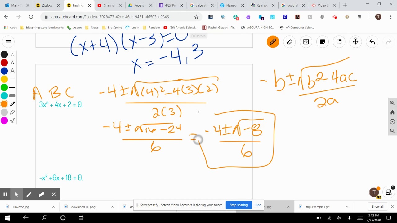 Quadratic NearPod Answers YouTube