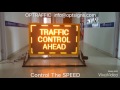 Optraffic amber truck mounted remote control p10 led signs variable message signs