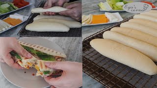 Recette Pain Panini Maison - اسهل خبز بانيني بطريقة ناجحة 100%