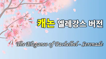 [1H] The Elegance of Pachelbel - Serenade | Cannon | 파헬벨의 우아함 |캐논 | 엘레강스 캐논 | 휴식 | 카페음악 | 산책 | 커피타임