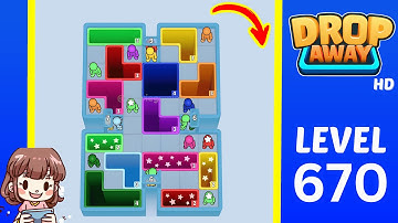 Drop Away Level 670 Solution Walkthrough
