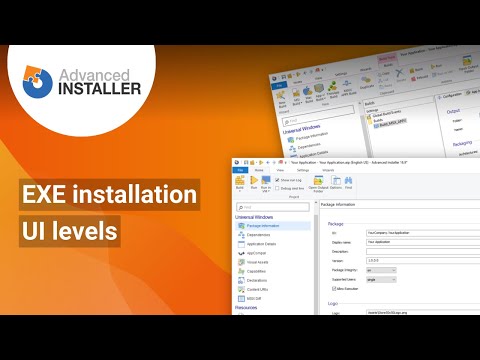 EXE installation - UI levels