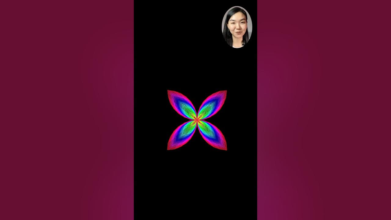 Create A Rainbow Butterfly Pattern Using Python in 5 Mins #python # ...