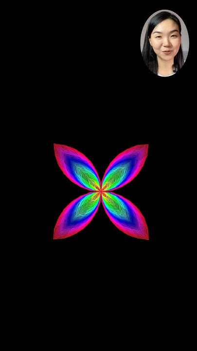 Create A Rainbow Butterfly Pattern Using Python in 5 Mins #python # ...