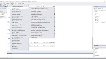Multilevel binary logistic regression using Stata drop-down menus March 2020)