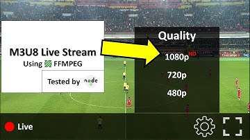 M3U8 Live stream: master M3U8 playlist for multiple qualities using FFmpeg | NodeJS Server | English