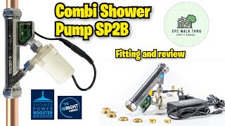 Combi Shower Pump SP2B fitting review