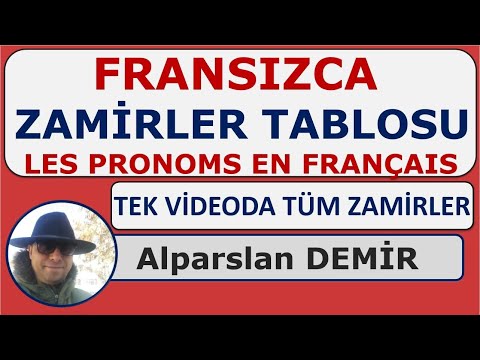 Le Tableau Des Pronoms - Fransızca Tüm Zamirler Tek Videoda (Detaylı Anlatım, Anahtar Kaynak)