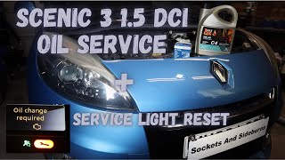 Renault Scenic 3 1.5 DCI Oil And Filter Change (Inc Service Light Reset) by Sockets And Sideburns 26,394 views 2 years ago 28 minutes