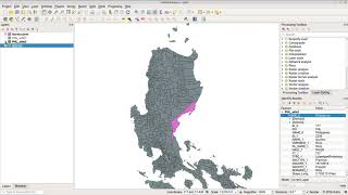 QGIS Part2 - How to extract, merge and clip vector data