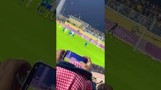 فرحة الجمهور با اول اهداف رونالدو مع النصر