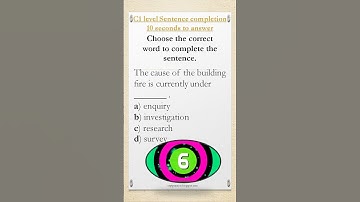 C1 Level- Sentence completion exercise 2 (10 seconds to answer)