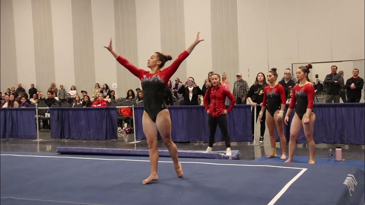 Sophia Pujols 2nd Place Floor Gliders Invitational 2023 Wildfire