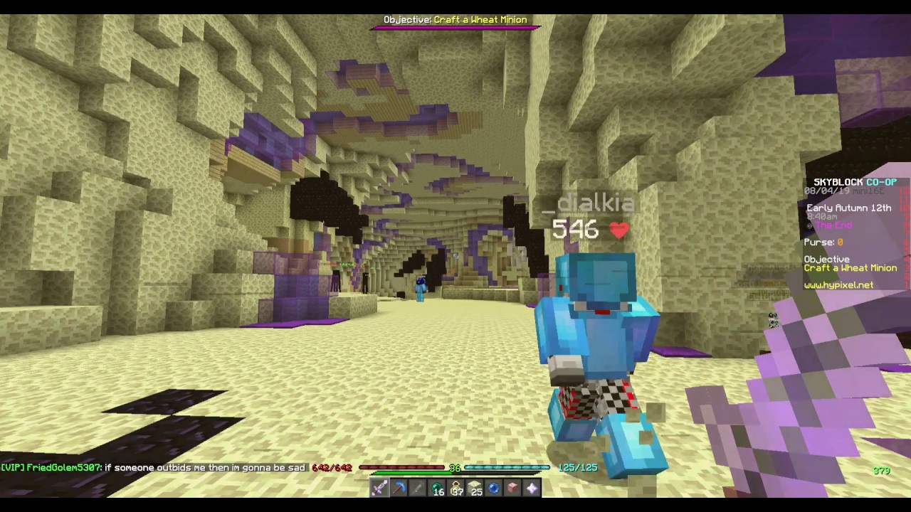 Hypixel skyblock bug report [Night vision charm not working after death