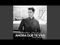 Ahora Que Te Vas Ahora Que Te Vas