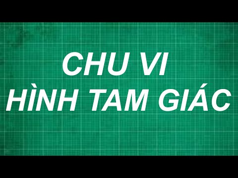 Cách tính chu vi hình tam giác lớp 4 | toán lớp 1, 2, 3, 4, 5