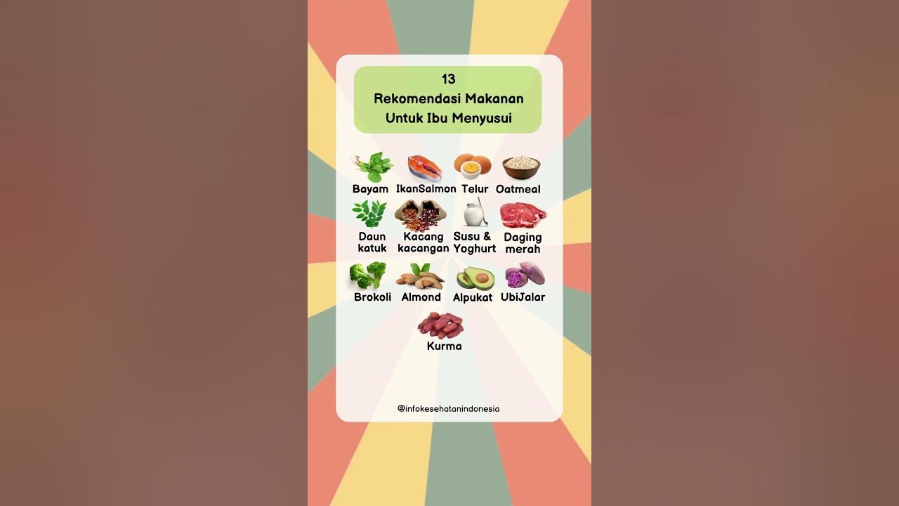 13 Rekomendasi Makanan Ibu Menyusui (CEK DESKRIPSI)
