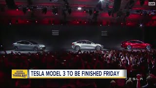 Tesla says its model 3 car will go on sale friday