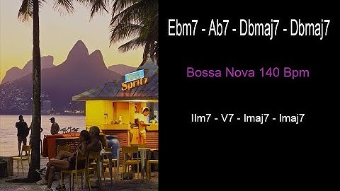 [Bossa Nova] ii-V-I Backing Track Ebm7 - Ab7 -  Dbmaj7 - Dbmaj7  140 BPM (Triad Backing Tracks)