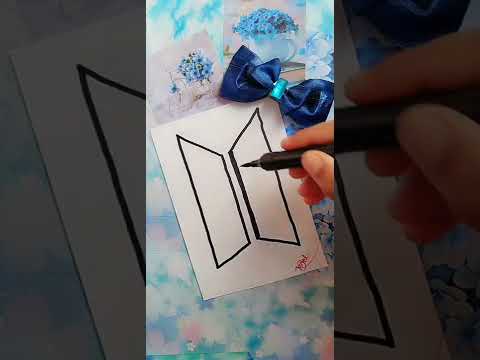 how to draw BTS :tutorial #shorts #bts #btsarmy #btslover