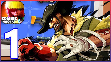 Zombie Waves - Gameplay Walkthrough Part 1 - Android Gameplay