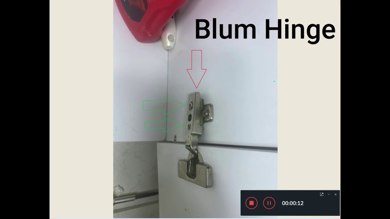 Remove Door with a Blum Hinge How to YouTube