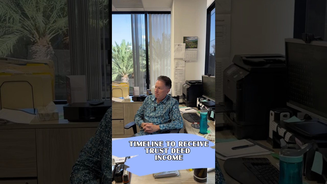 When can investors expect to receive their trust deed income?