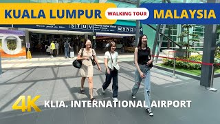 KLIA ??  KUALA LUMPUR MALAYSIA international Airport WALKING tour 2023 4k