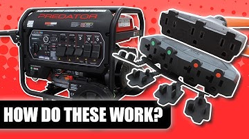 Generator-voedingskabeladapters, splitters en stroombronnen