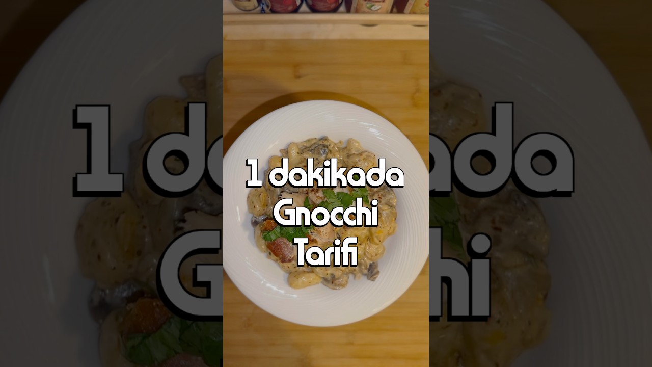 Tavuklu Mantarlı Gnocchi (Niyokki) tarifi | Akşam yemeği için çok pratik! #shorts Tavuklu Mantarlı Gnocchi (Niyokki) tarifi | Akşam yemeği için çok pratik! #shorts