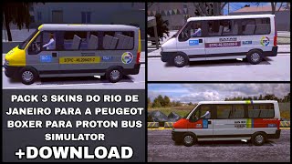 PBS2 (PROTON BUS SIMULATOR) - Pack de Skins STPC e STPL (RJ) para a Peugeot Boxer screenshot 1