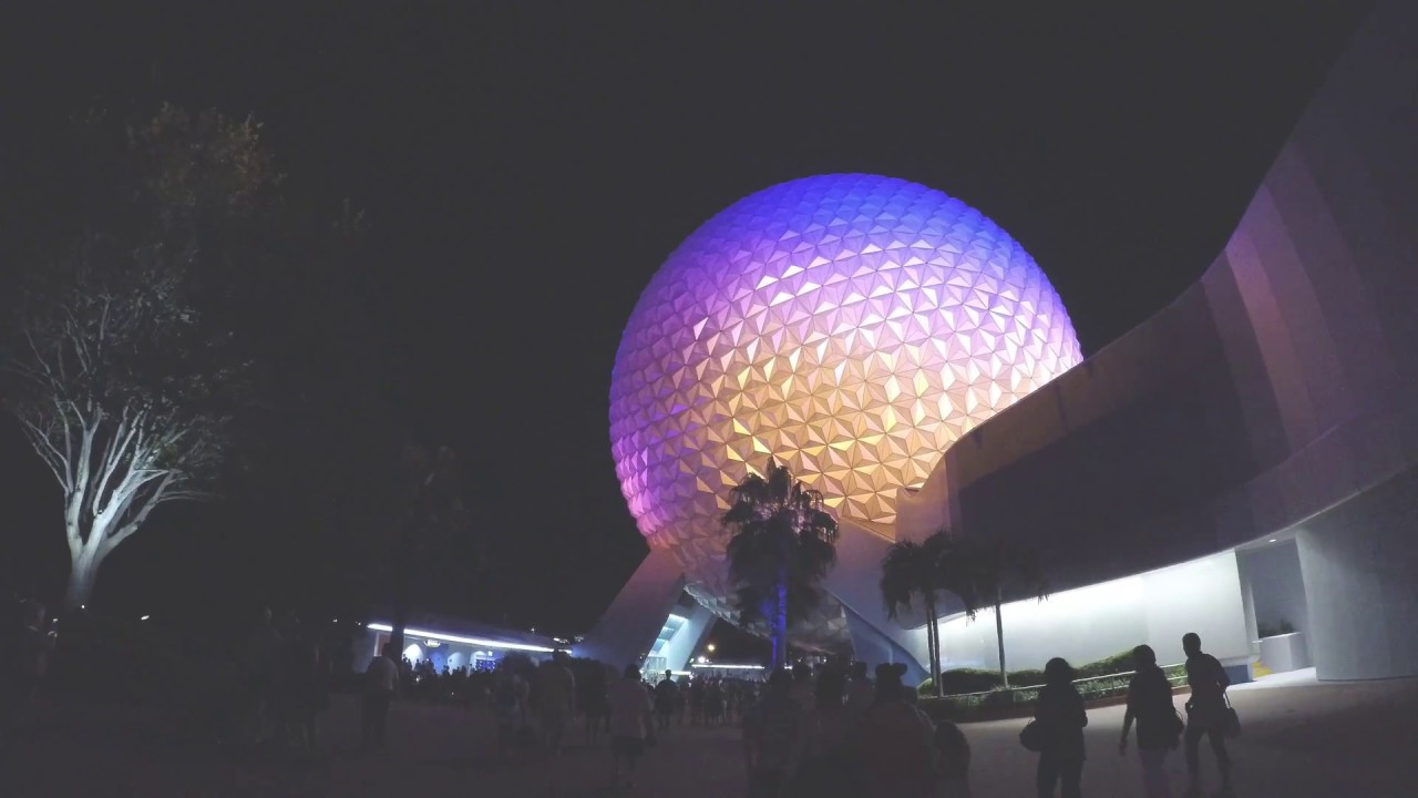 EPCOT After Illuminations... Heading Out to the Parking Lot, Buses