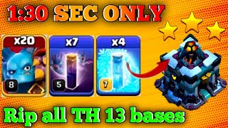 Game broken! TH 13 spam super minion bat attack ||TH 13 best attack||#clashofclans #coc #exgaming