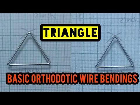 TRIANGLE | How to make a triangle in 19 gauge wire | Basic wire bendings | orthodotics