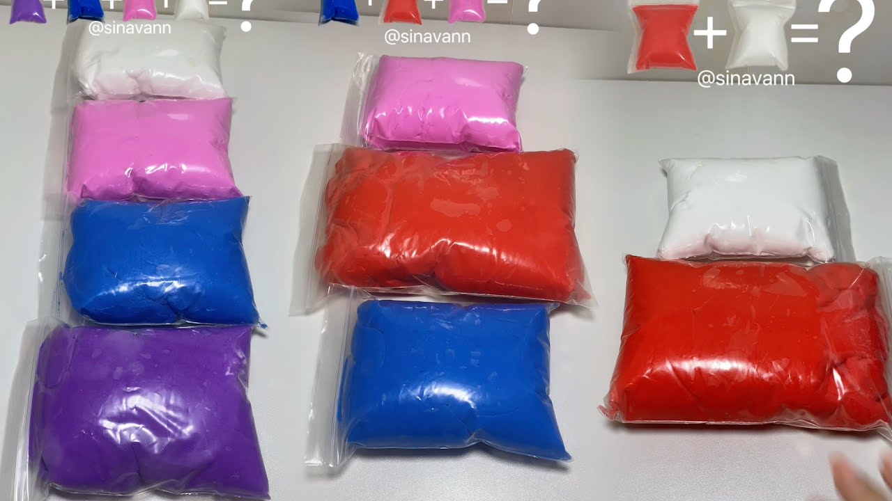 ASMR & COLOR’S MIX polymer clay😍🌈🙂( campilation video) #8 #clay #asmr #slime 