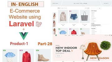 English Part 28 |Build an E-commerce website using laravel with vue js | create new product