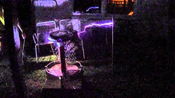 Static Spark Gap Tesla Coil - Slow Motion