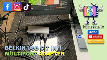 WatsNew I Belkin USB C 7 in 1 Multiport Adapter monitor setup #satisfying #belkin #watsnewluma