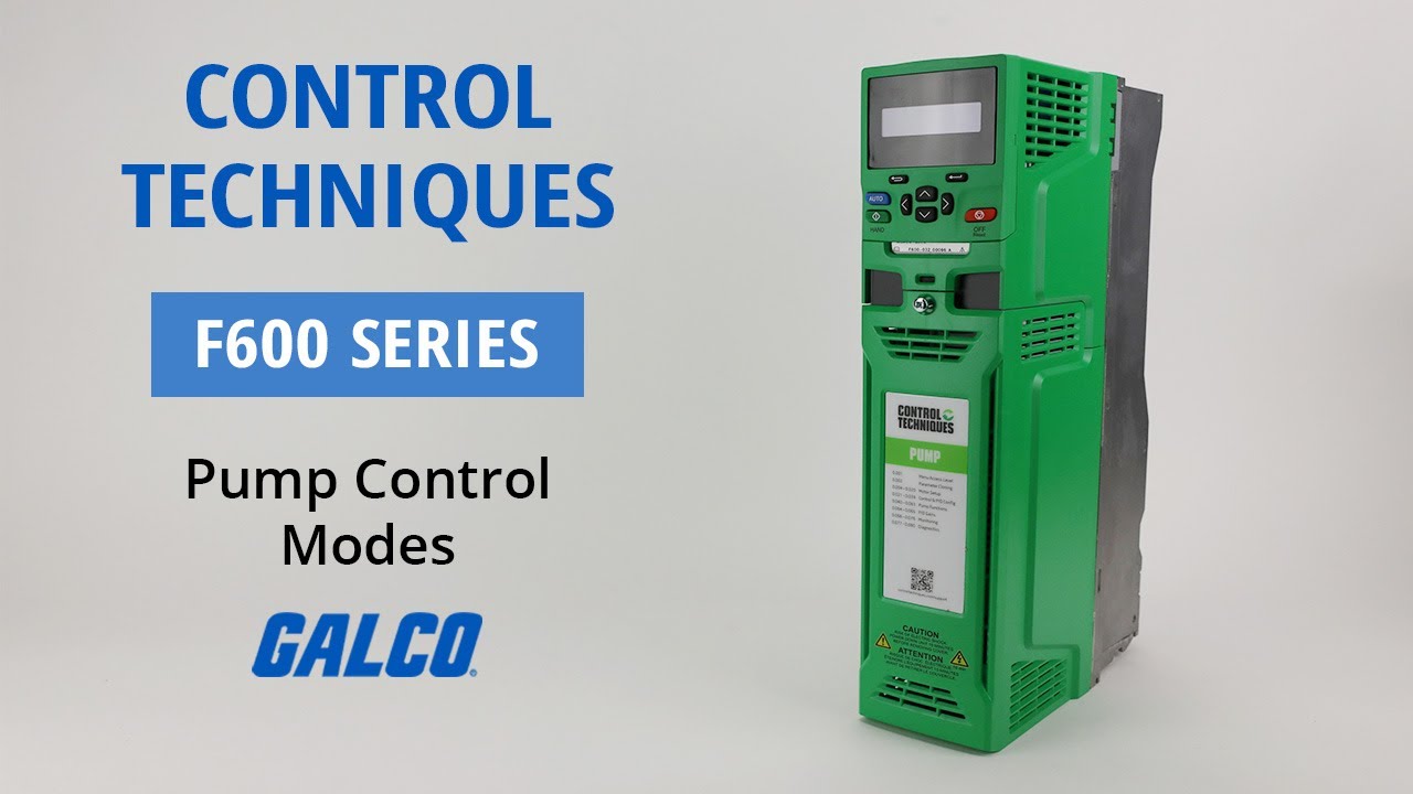 Control Techniques F600 Pump Drive Control Modes Galco YouTube