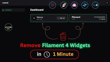 🗑️Verwijder standaard Filament Dashboard Widgets in 1 minuut | Filament 4 Admin Panel opruimen