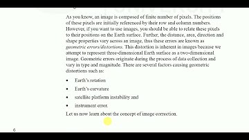 Remote sensing || introduction to image distortion