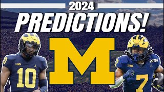 Michigan 2024 College Football Predictions!  Wolverines Full Preview