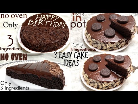 3 Chocolate Biscuit Cake recipes Idea only In 3 ingredients  Biscuit cake recipe ideas