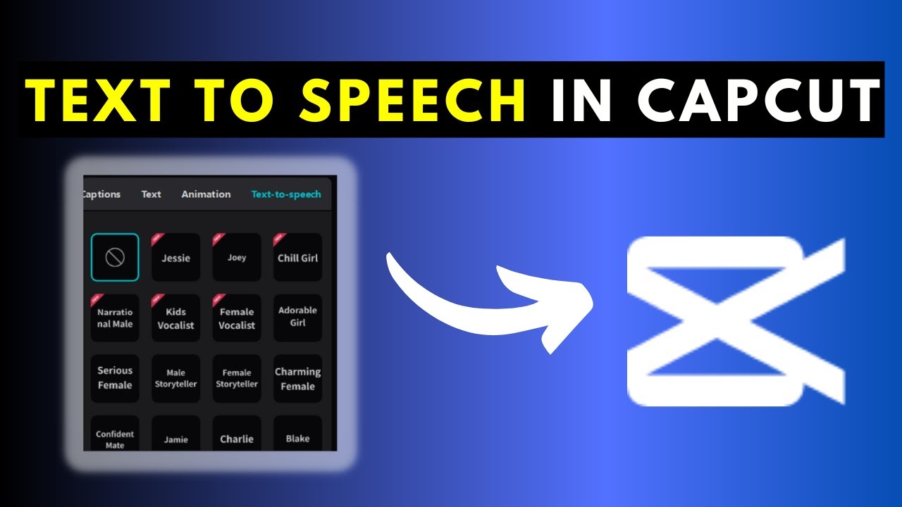 how to get text speech on capcut