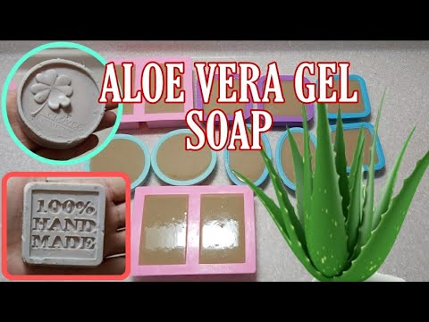 DIY ||HANDMADE SOAP With ALOE VERA GEL || How to make soap bar || Paano gumawa ng sabon || Ading