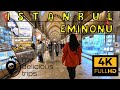 ISTANBUL CITY TOUR 4K | eminönü Istanbul walking tour | 4K 60FPS | turkey 4k tour