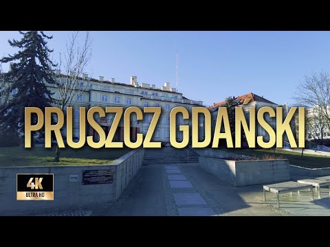 Pruszcz Gdański | Zima 2022 | Spacer po Pruszczu Gdańskim | Binaural Audio 🎧 [4k]